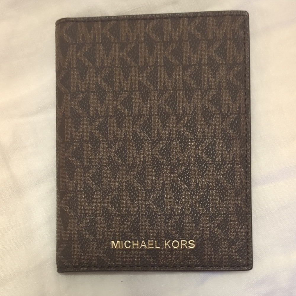 Michael Kors Brown Monogram Card Holder